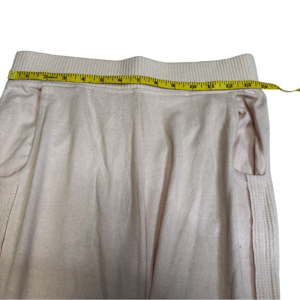 Lisa Robertson Pink Lounge Light Pants Size Small Pockets Elastic Waist Ribbed - Picture 4 of 11